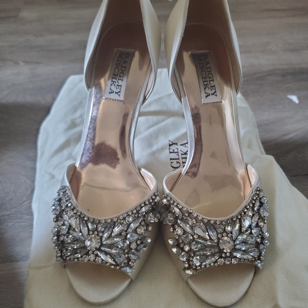 Badgley Mischka Ivory Wedding Shoes
